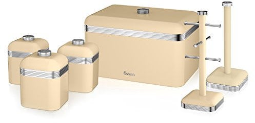 Swan 6 Piece Retro Kitchen Set (Cream)