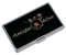Porte-carte en métal avec logo de votre entreprise Noir