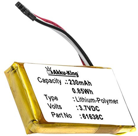 Akku-King Akku kompatibel mit Motorola Dect 6.0, IT6, IT6-2 - ersetzt 61638C, SNN5904A - Li-Polymer 230mAh