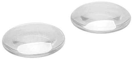 Dophee 10Pcs Crystal Clear Round Cabochon Flat Back Glass Dome Tile Jewellery Making,50mm