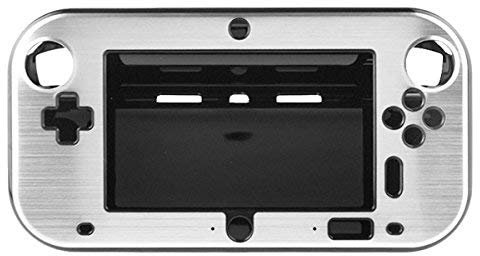 OSTENT Custodia Cover in metallo duro anti-shock in alluminio per Nintendo Wii U Gamepad Color Silver
