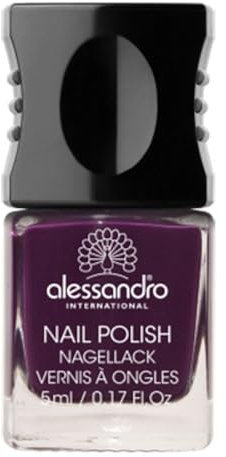 Alessandro International, smalto per unghie, confezione da 5 ml, - di colore viola scuro 145
