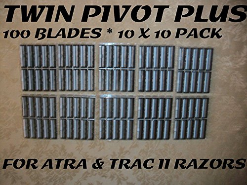 Personna Twin Pivot Plus - 100 Blades (10 x 10 Bulk Pack) by Personna
