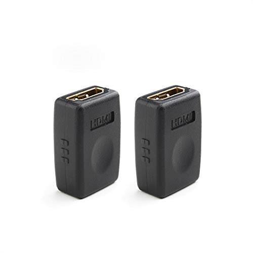 Cable Matters 2-Pack HDMI to HDMI Female to Female Adapter (HDMI Coupler) with 4K and HDR Support