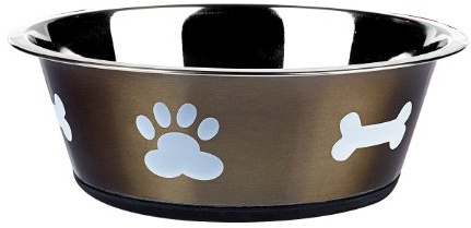 Classic Pet Products Classic Posh Paws Dish, 2500 ml, Graphite