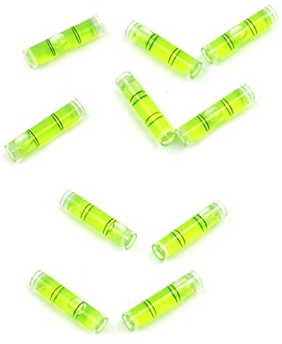 Chiloskit CY35 Circular Plastic Bubble Level, 8*35mm, 10pcs