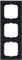 Busch-Jaeger 1723-885K Abdeckrahmen 3-fach Schwarz matt Future Linear 2CKA001754A4421
