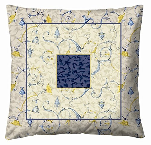 Bassetti OPLONTIS Kissenhülle zu Tischwäsche aus 100% Baumwolle, Panama-Gewebe in der Farbe Blau v.9n, Maße: 40x40 cm - 9275533