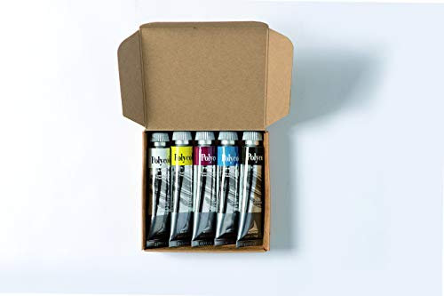 MAIMERI Polycolor - Set Primaires - 5 tubes 20ml de couleurs vinyliques fines