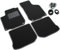 ilTappetoAuto by Fabbri 3 - SPRINT04006 - Tapis de Voiture sur Mesure en Moquette Noire Compatible avec Golf IV, New Beetle, Leon I et Bora