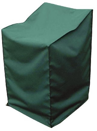 Greemotion Schutzhülle für Stapelstühle wasserabweisend mit Zugband, Grün, ca. 66 x 66 x 110 cm