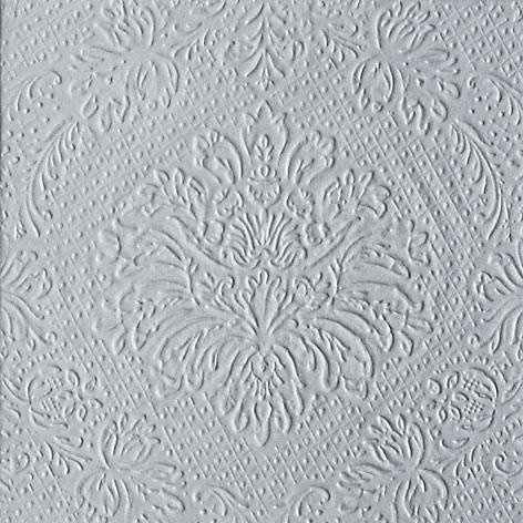 Servietten, silber, mit Prägung 20 Stück, 33x33cm, Silberhochzeit