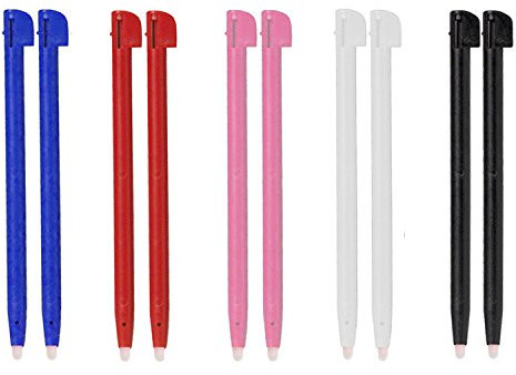 DelTex 10 x Stylus Touch Pen für Nintendo 2DS schwarz weiß pink rot blau (2DS)