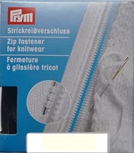 Prym 478.955-089 Divisible Zipper, Nylon-Kunststoff, White, One Size