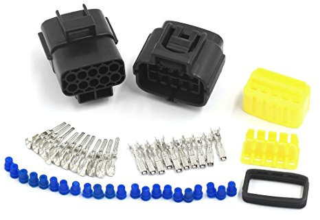 sourcing map Connecteur Voiture étanche 10 Broches électrique 2.0mm Awg Fil