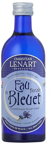 CHRISTIAN LENART – Eau Florale de Bleuet 200 ml - 98% d'ingrédients d'origine naturelle – Apaise, Rafraîchit et Décongestionne – Fabrication Française