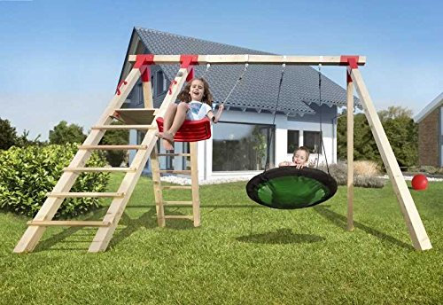 Tabaluga Schaukel mit Podest, Schaukelnest und Einzelschaukel