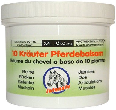 6x Dosen von Dr. Sachers 10 Kräuter Pferdebalsam 250ml je Dose