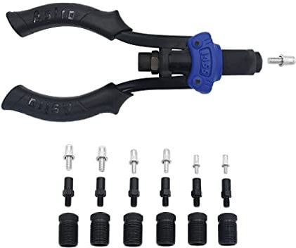 Astro Tools 1455 Hand Rivet Stud Setter Kit - Metric & SAE with Rivet Studs,Multicoloured