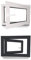 Kellerfenster - Kunststoff - Fenster - innen weiß, außen anthrazit - BxH: 90 x 40 cm - 900 x 400 mm - DIN Rechts - 3 fach Verglasung - 60 mm Profil
