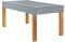 Teak Safe Atmungsaktive Tischplattenhaube Grau eckig 160x95cm mit 15cm Abhang und Ösen im Saum vollflächig atmungsaktiv