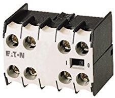 Eaton Hilfskontakt 4-polig Frontbefestigung, 4 Öffner mit Schraube Anschluss 4 A, 220 V dc, 500V ac