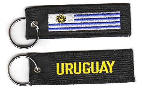 FLAGGENMAE Schlüsselanhänger Uruguay Anhänger Fahne Flagge