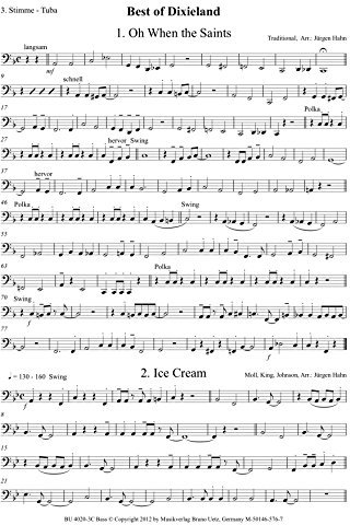 Best of Dixieland (3. Stimme in C)