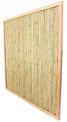 Bambou de clôtures avec 180 x 180 cm Cadre en bois, produit Premium