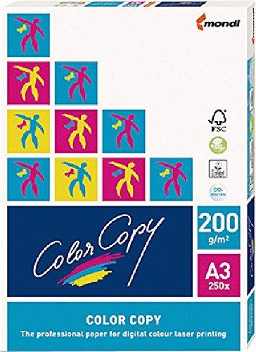 mondi Color Copy Kopierpapier/023802019052 A3 weiß geriest 200g Inhalt 250 Blatt