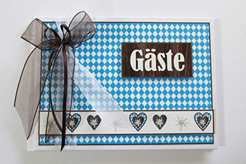 Tischdek24-Gästebücher Gästebuch Bayern Din A5 quer *HANDMADE*