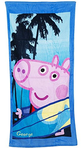 Peppa Pig Badetuch, Duschtuch, 70x140 cm