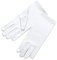Ever Fairy Mädchen Urlaub Hochzeit Pageant White Satin Handschuhe Prinzessin Handschuh, Weiß, L(8-12Jahre alt)