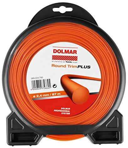 Dolmar 369224793 369224793-Hilo de Nylon 2.4mm x 87m para desbrozadoras, Negro