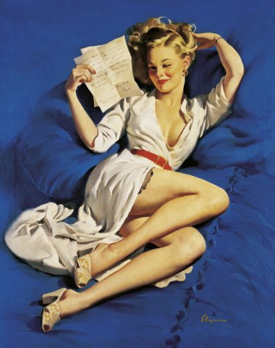 Schmidt Spiele 58764 - Gil Elvgren, Der Liebesbrief, 1000 Teile
