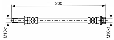 Bosch 1987481443 Brake Hose