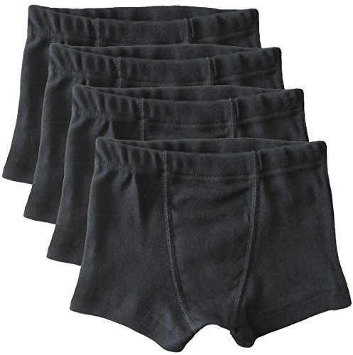 HERMKO 2900 4er Pack Jungen Pants - Reine Bio-Baumwolle, Farbe:schwarz, Größe:152