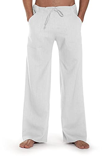 SCHAZAD Leinenhose Essential aus echtem feinen Leinen Sommerhose Freizeithose mit Zugband für Freizeit Sommer Urlaub Arbeit Made in Germany