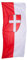 Fahnen Kössinger, Bannerfahne mit Hohlsaum, ohne Querstab, Fahne Bundeshauptstadt Wien, Bannerfahne ohne Wappen, hochwertiger Siebdruck, Brillante Farben, rot-weiß, 80 x 200 cm, 1,6 m² Fläche