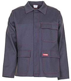Planam 1742058 Hitze/Schweißerschutz Jacke, 500 g/m², Grau, Größe 58