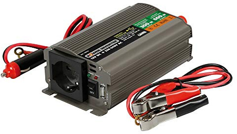 Pilot LA_74512 Spannungswandler 12V auf 230V, 300W Dauerleistung