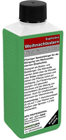 Weihnachtsstern Dünger Euphorbia düngen, Premium Flüssigdünger aus der Profi Linie
