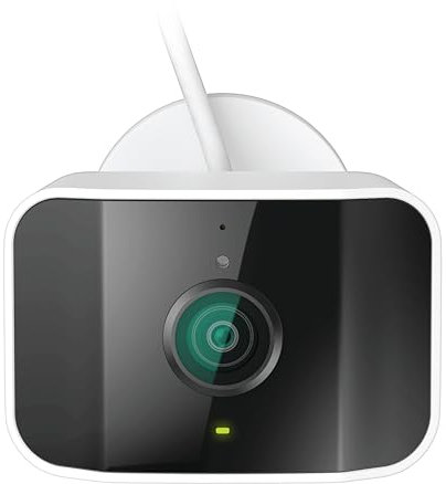 D-Link DCS-8620LH/B mydlink 2K QHD Outdoor Wi-Fi Camera with 1440p, Colour Night Vision, Cloud/SD Recording, AI-Based Person/Vehicle/Glass Break Detection, 90 dB Siren, IP65, Dual-Band Wi-Fi