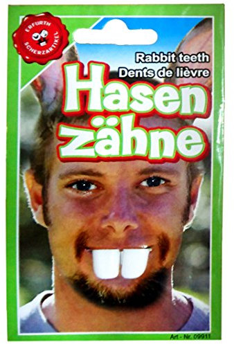 Unbekannt Hasenzähne weiß Plastik Spaßartikel Ostern Bunny Hase Fasching Karneval