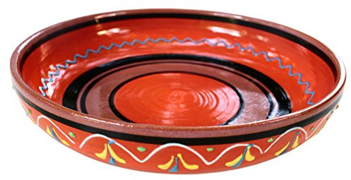 Terre cuite Orange, plat de service – peinte à la main à partir d'Espagne