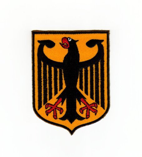 Aufnäher Bügelbild Aufbügler Iron on Patches Applikation Flagge Wappen Deutschland Adler Bundesadler