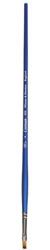 Winsor & Newton Brush, Wood, Transparent, no. 6 - 5 mm, flat - brush, long handle