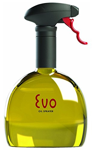 Evo Oil Sprayer Bottle, Non-Aerosol for Olive Oil and Cooking Oils, 18-Ounce Capacity, Set of 2