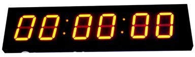 Horloge murale LED numérique de 10,2 cm avec minuteur et minuteur - Hauteur : mm : SS Gym Fitness