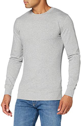 Build Your Brand Light Crew Sweatshirt, Größe:XL, Farbe:Heather Grey